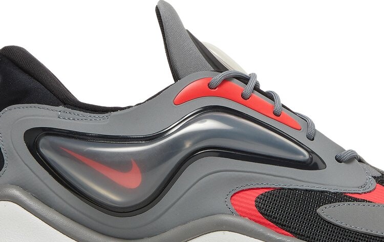 Кроссовки Nike Air Max Zephyr 'Smoke Grey Siren Red', серый — фото 3
