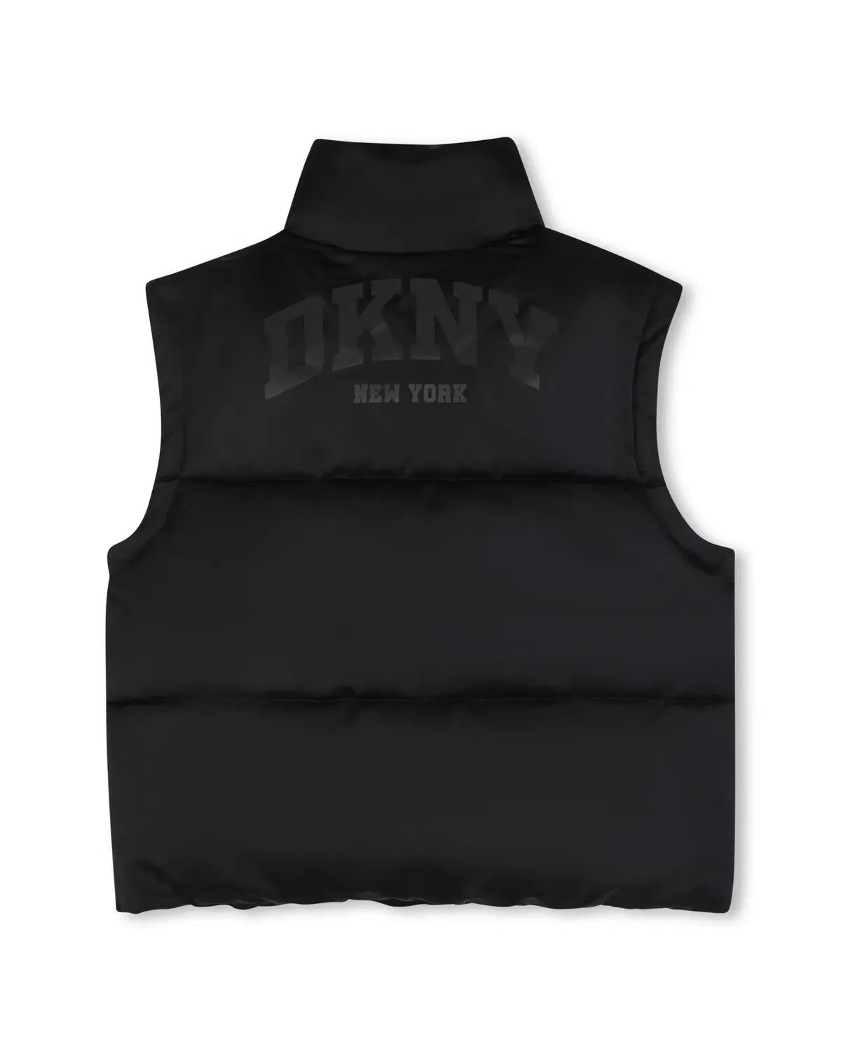 Детская парка для девочек с принтом DKNY, Negro — фото 3