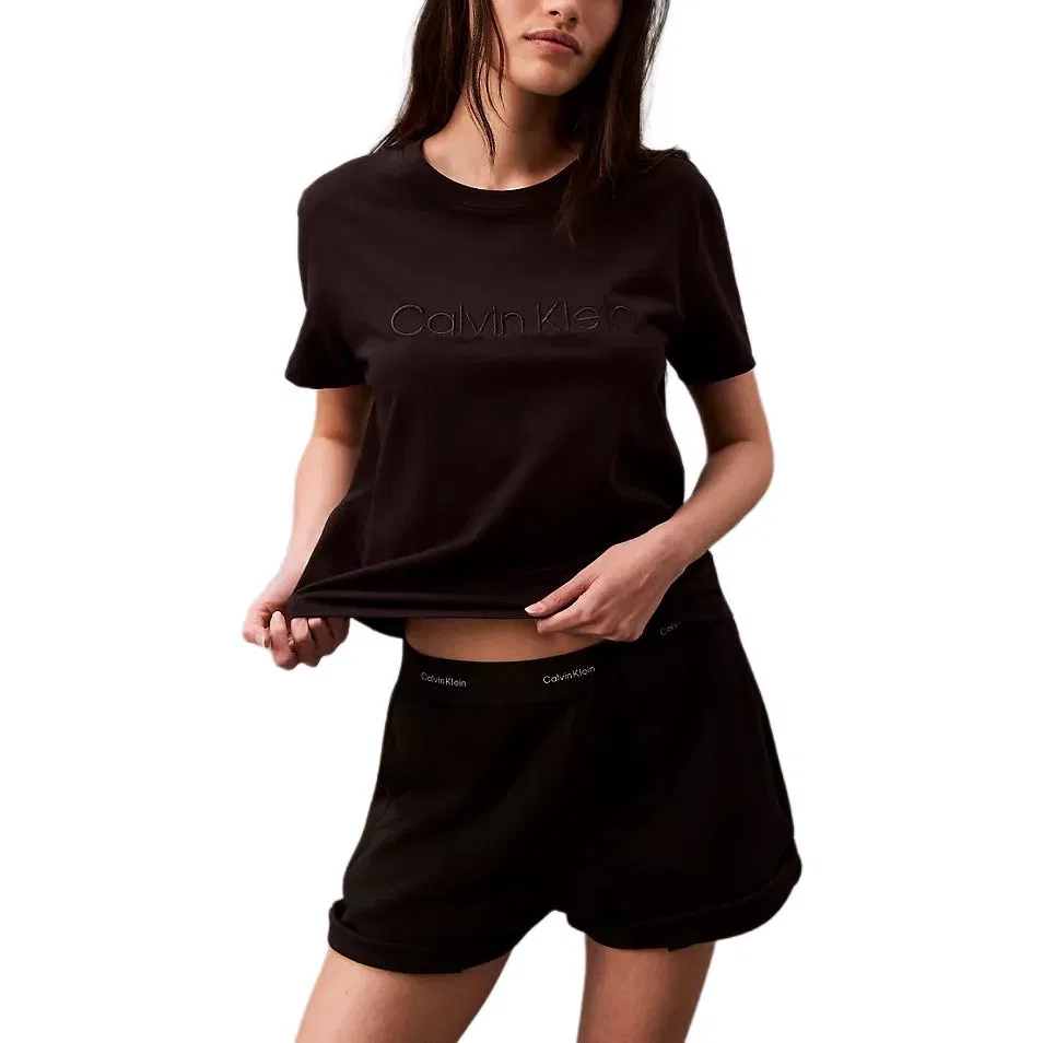 Женская пижамная футболка Calvin Klein, Black