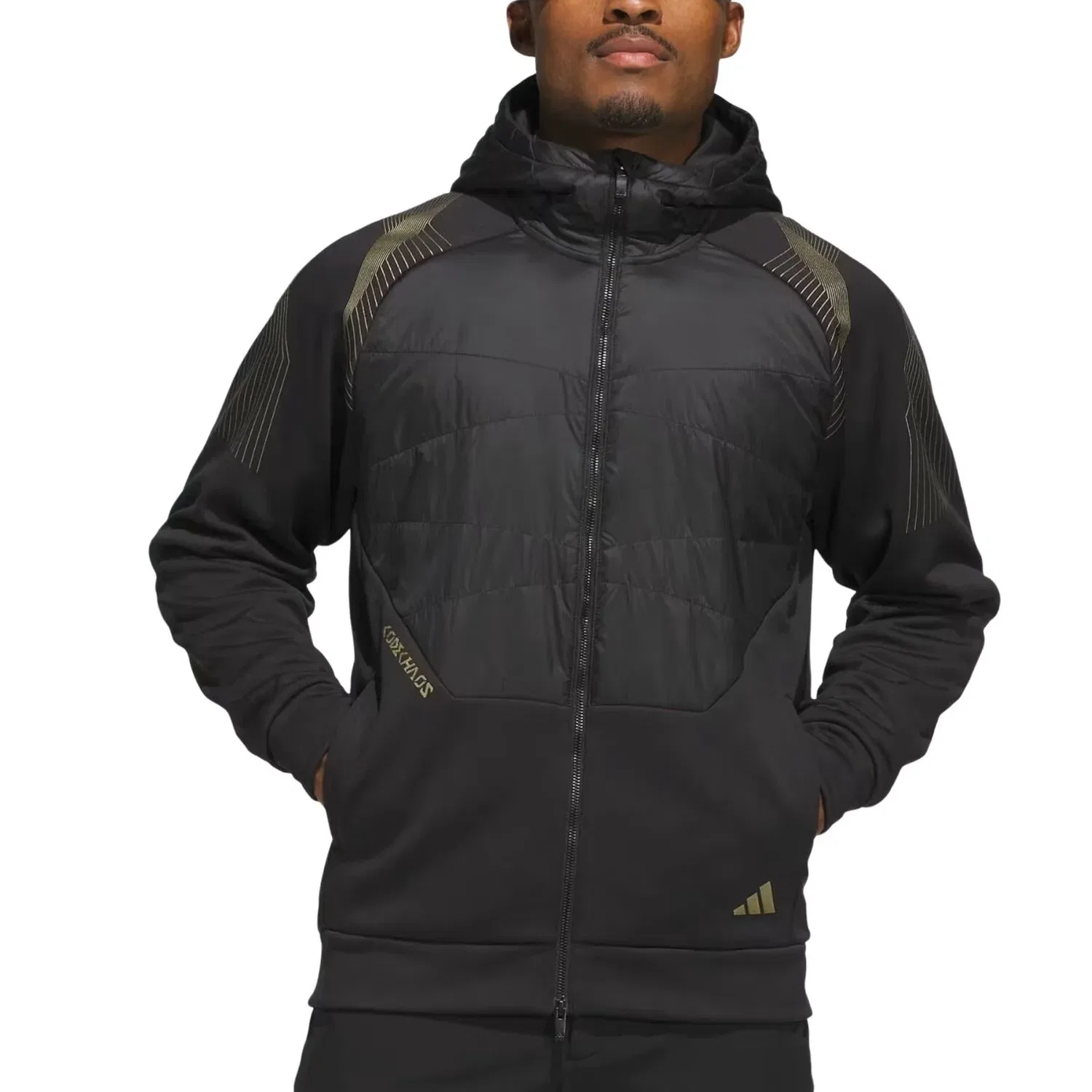 Мужская куртка Codechaos Insulated Hybrid Jacket Asia Sizing 'Black' adidas, черный — фото 2