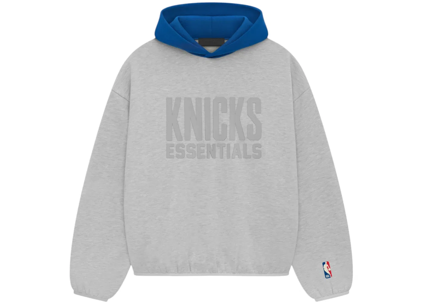 Мужская худи с принтом Knicks Fear of God Essentials, Light Heather