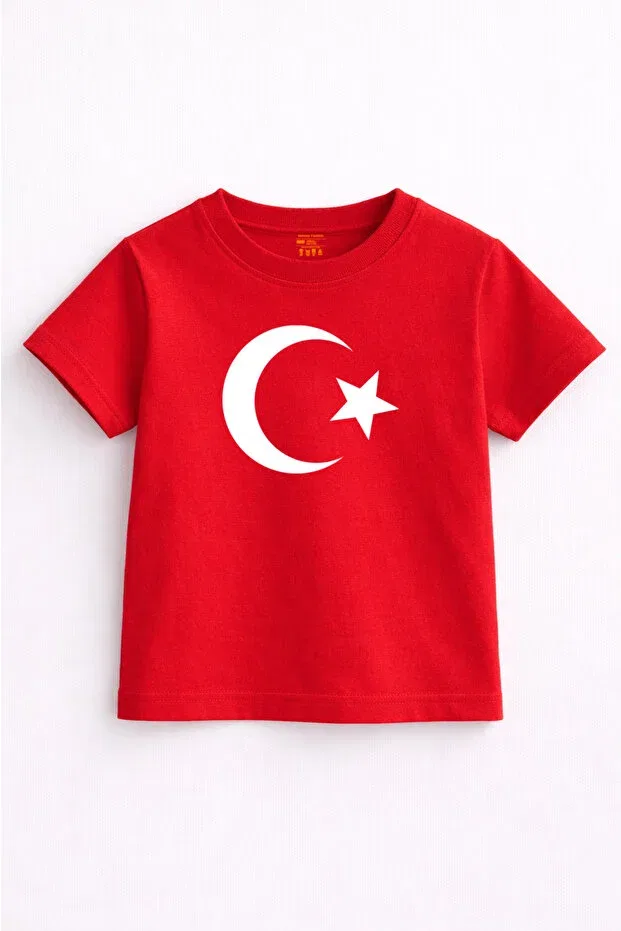 Детский комплект футболок для девочек с принтом Ay yıldız kids Rabona Fashion, Multicolor — фото 4