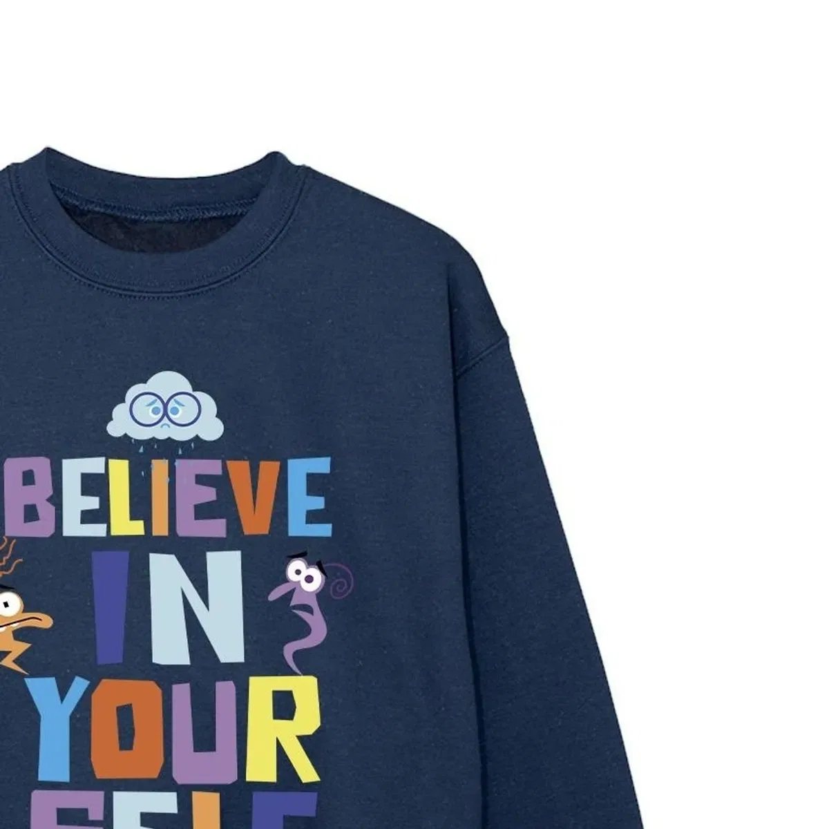 Свитшот с принтом Believe in yourself Inside Out, Navy — фото 2