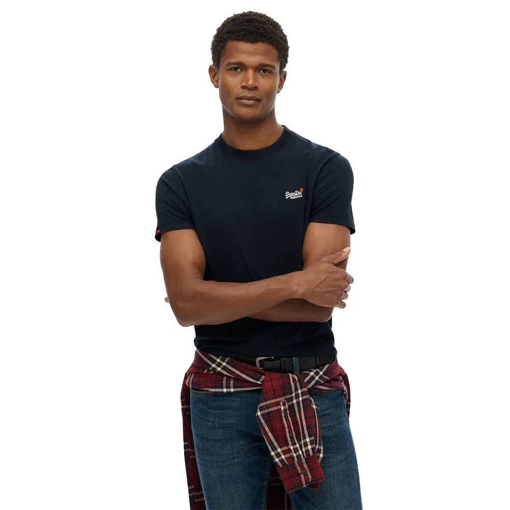 Футболка с контрастной вышивкой Superdry Essential Contrast Embroidered, синий