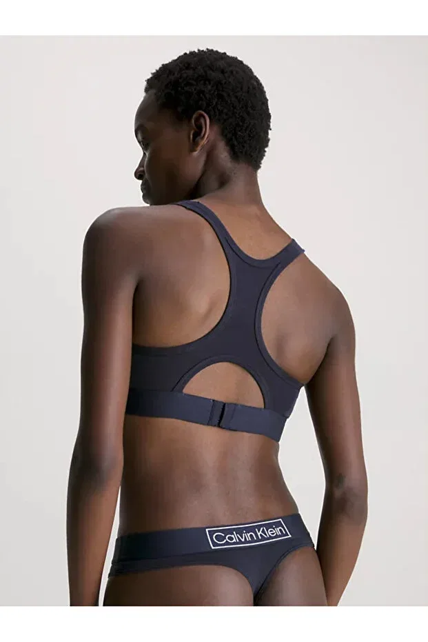 Женский спортивный бюстгальтер с принтом Calvin Klein, Navy Blue — фото 2