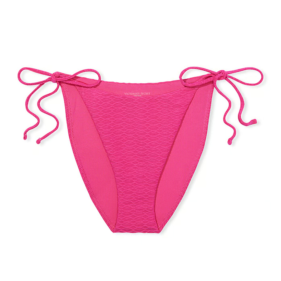 

Плавки бикини Victoria's Secret Swim Mix & Match Side-Tie Cheeky Fishnet, розовый