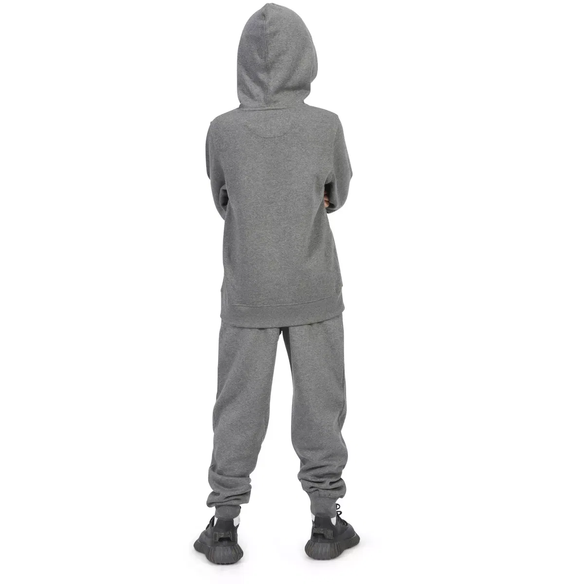 Детский пуловер-худи с капюшоном из флиса Everyday Kids, Charcoal Gray — фото 4
