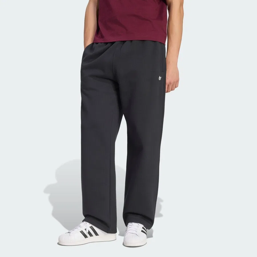 Брюки ADIDAS ORIGINALS свободного кроя 'Trefoil Essentials' черного цвета — фото 2