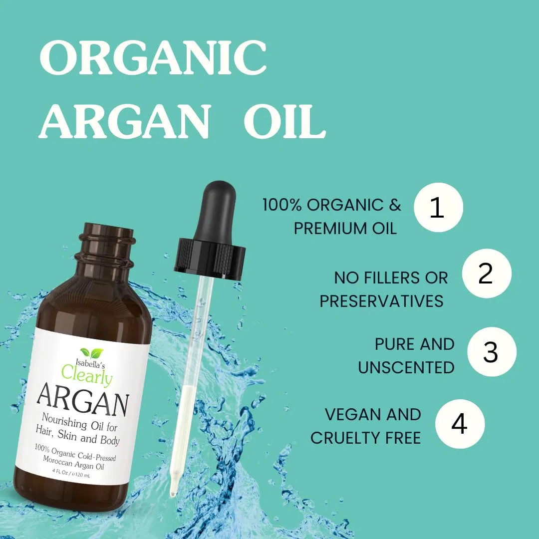 Масло для волос, кожи и лица Argan Oil, Isabella's Clearly, 120 мл — фото 2