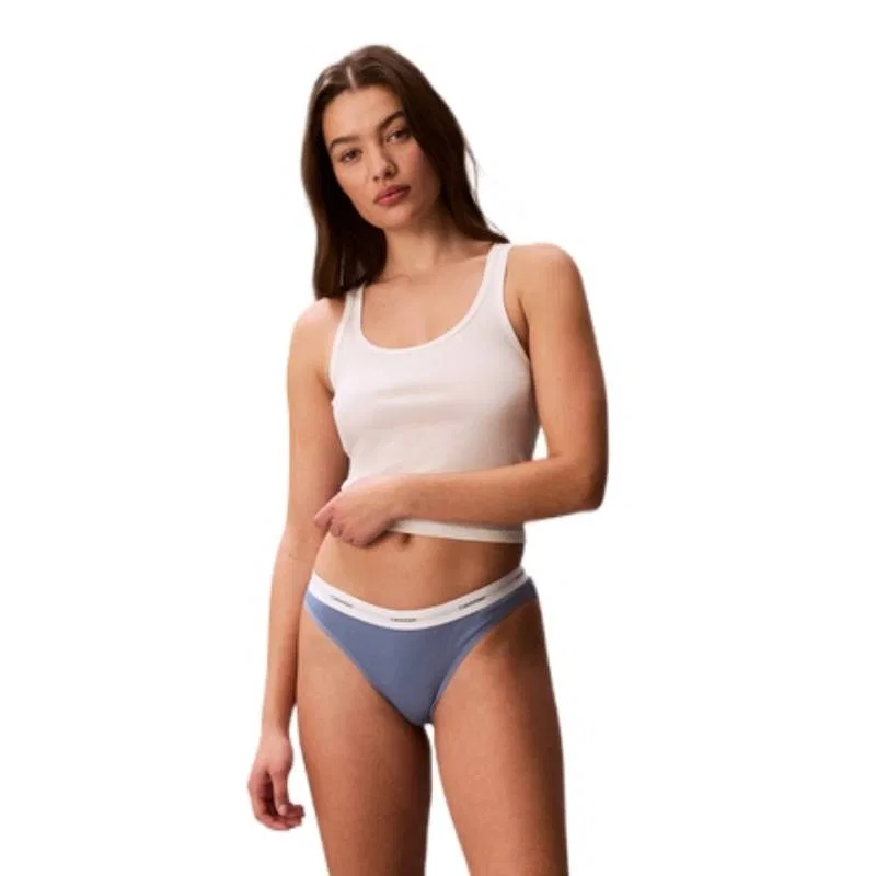 Женские трусы-слипы с принтом Light Heather Gray Calvin Klein — фото 3