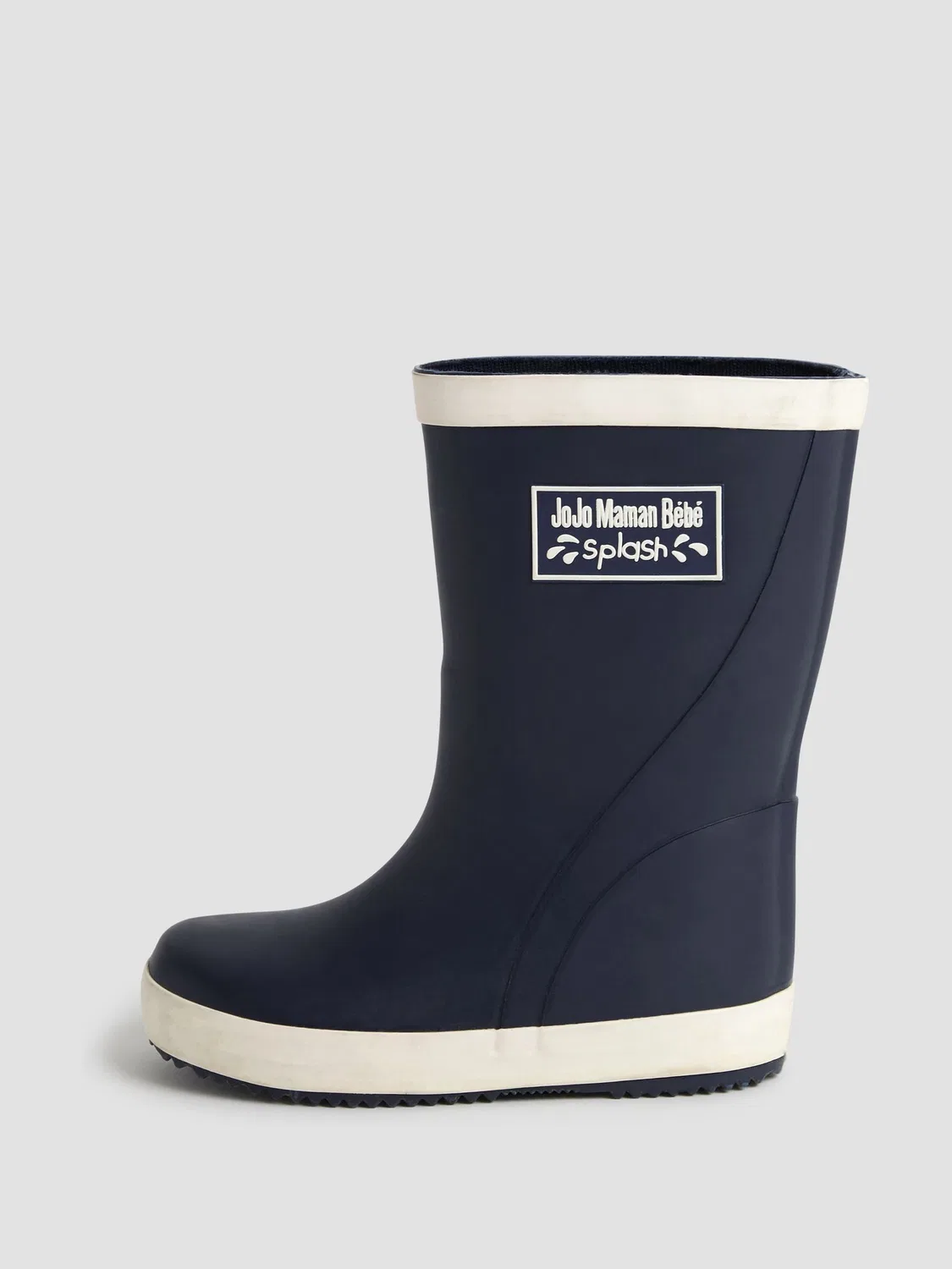 Резиновые сапоги с контрастной отделкой Jojo Maman Bébé, Navy Blue — фото 4
