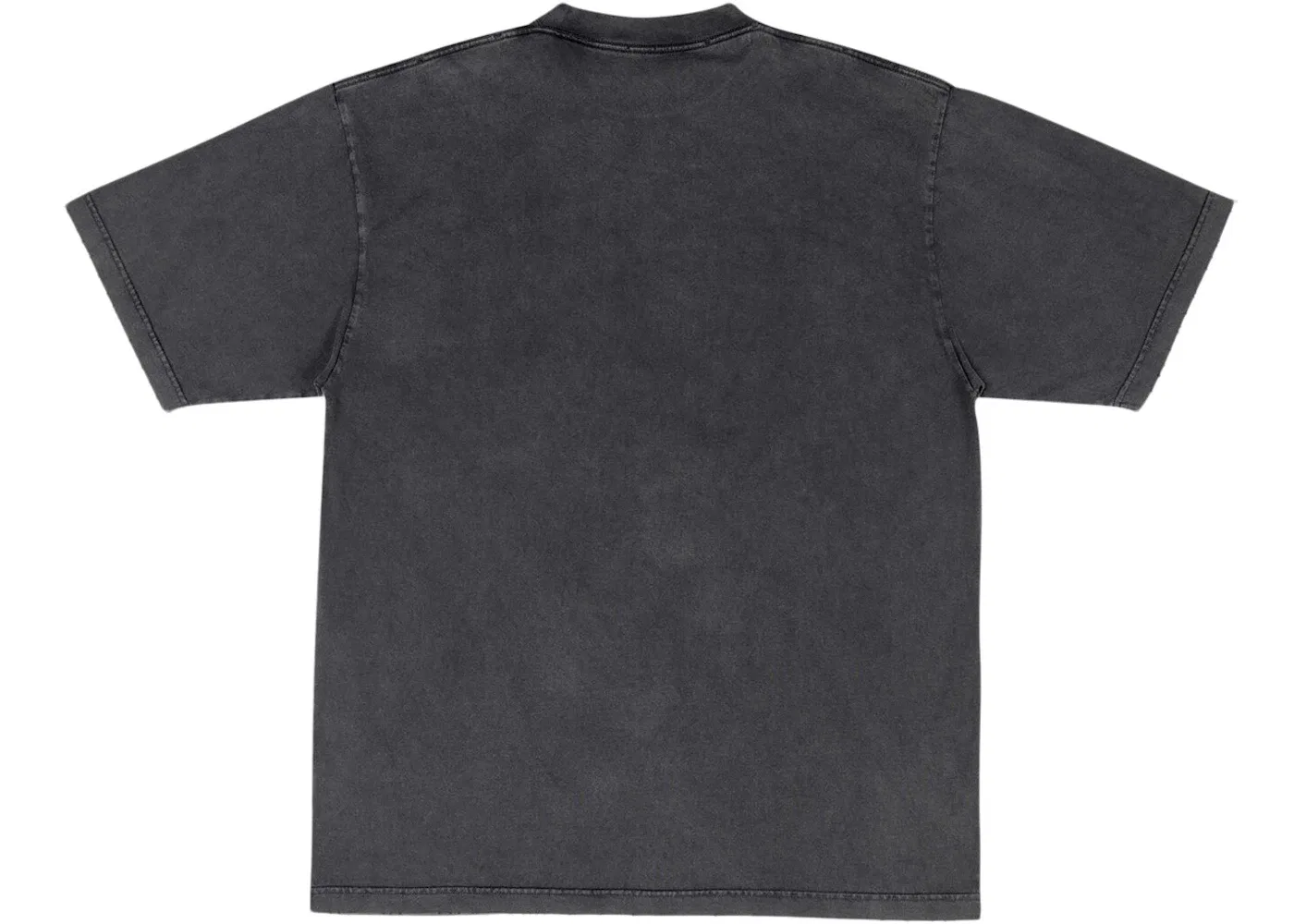 Мужская футболка свободного кроя с винтажным эффектом Balenciaga, Black/White — фото 2