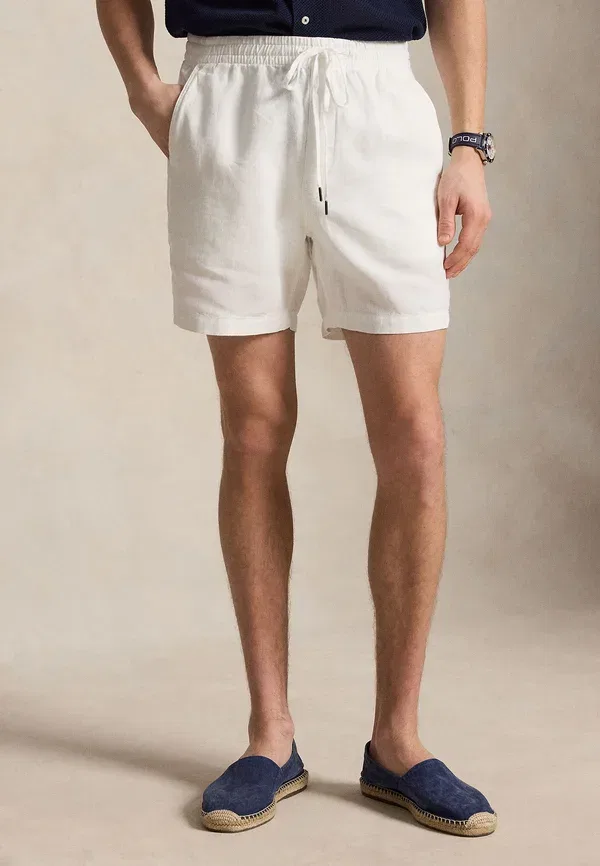 Шорты из льна 6-inch lateef classic fit Polo Ralph Lauren Ceramic White, белый