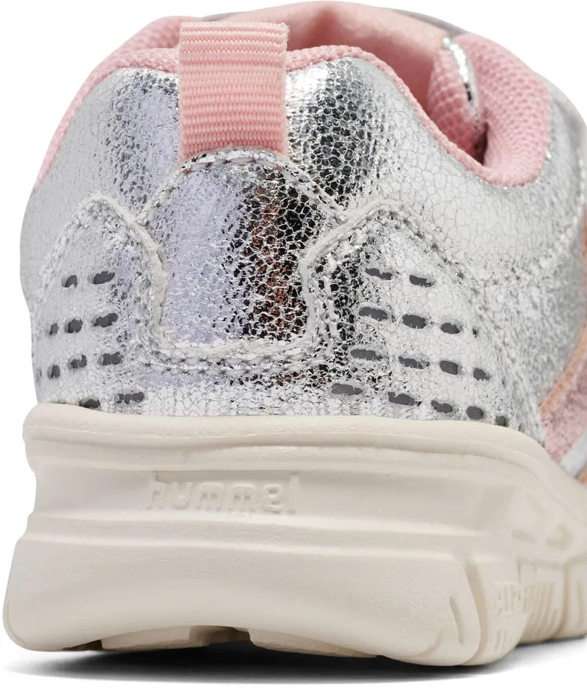 Кроссовки спортивные детские Crosslite Glitter Infant Hummel, серебристый — фото 3