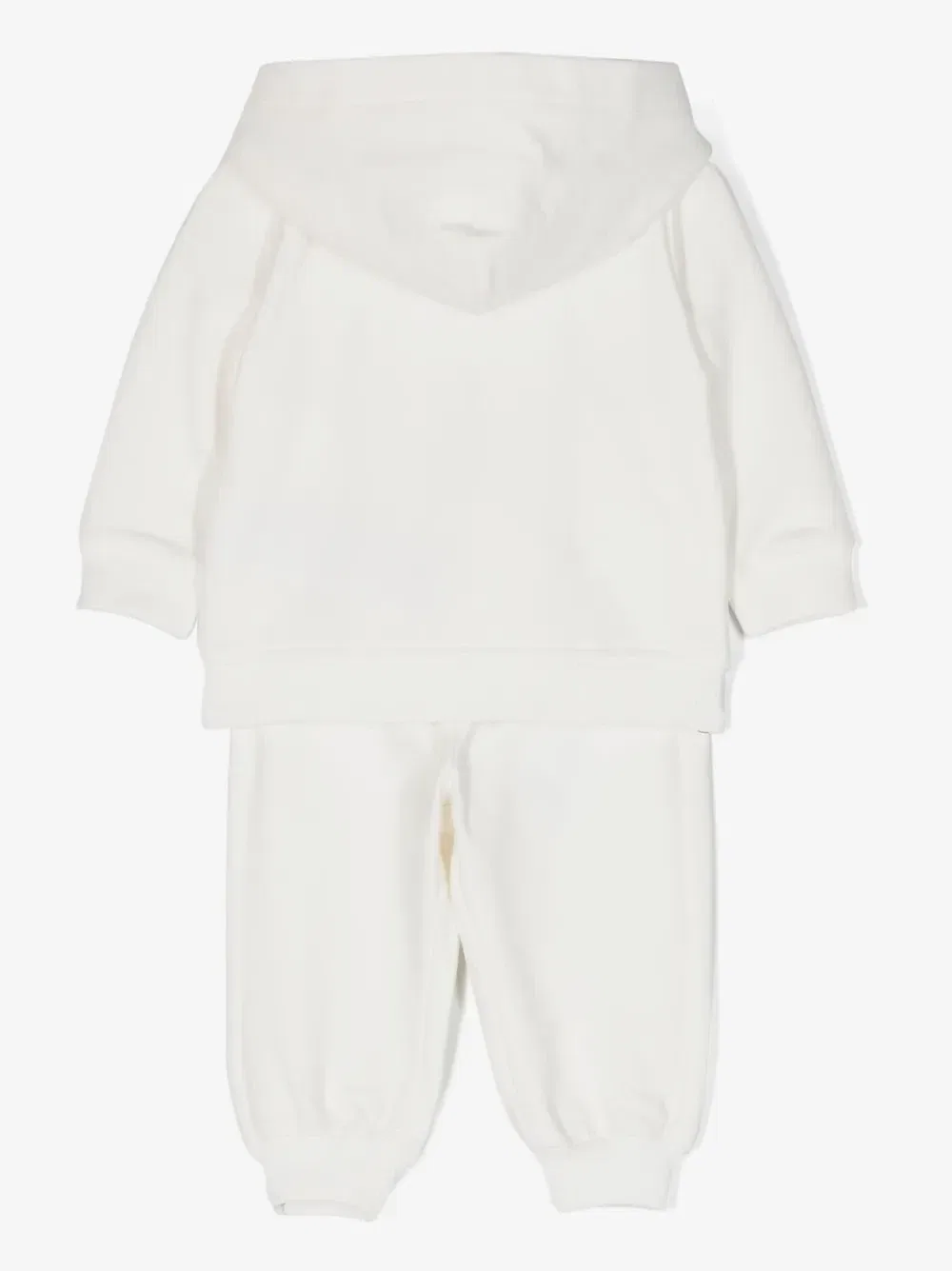 Спортивный костюм с капюшоном и принтом Teddy Bear Moschino Kids, белый — фото 2