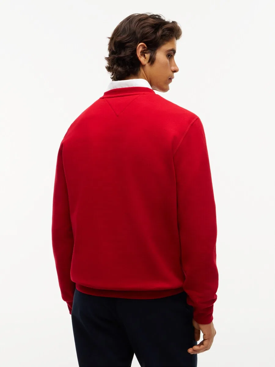 Толстовка TOMMY HILFIGER 'ESS SEASONAL' красного цвета — фото 4