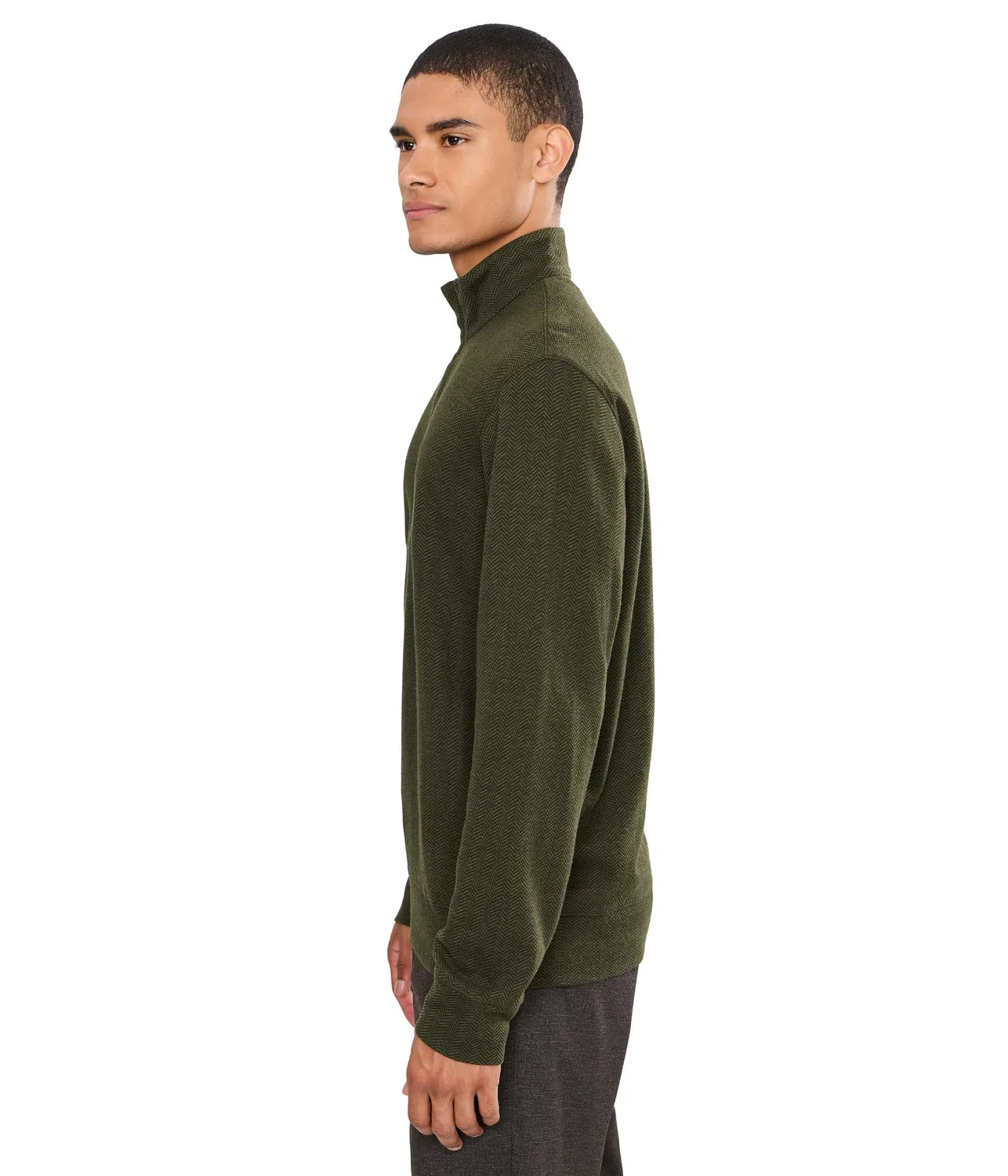 Роскошный пуловер с принтом «елочка». Polo Ralph Lauren, Alpine Heather/Black/Basketweave Herringbone — фото 3