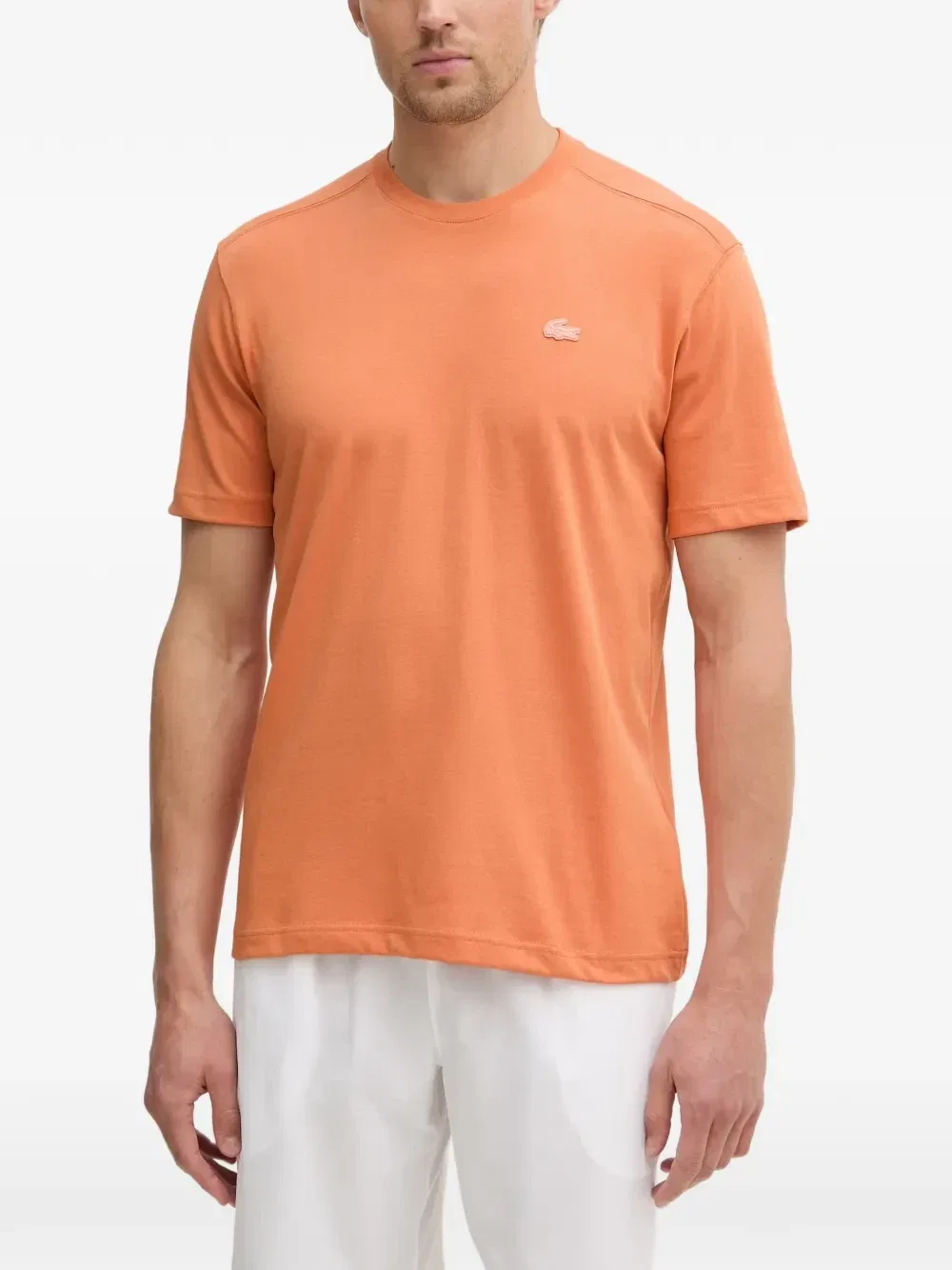 Спортивная футболка с нашивкой-логотипом Lacoste, оранжевый