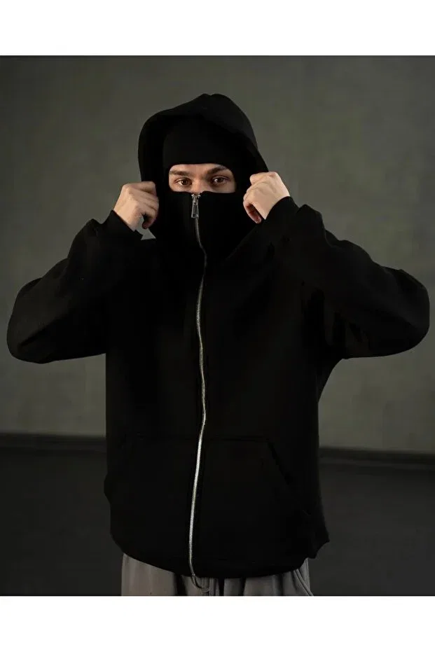 Детское худи с принтом Snow Masked Ninja Lots Moda, Black3 — фото 3
