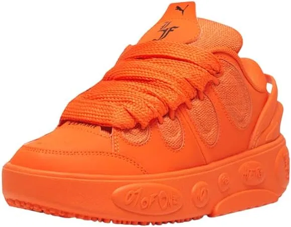 Детские кроссовки для мальчиков на шнуровке La Francé PUMA, Orange — фото 2