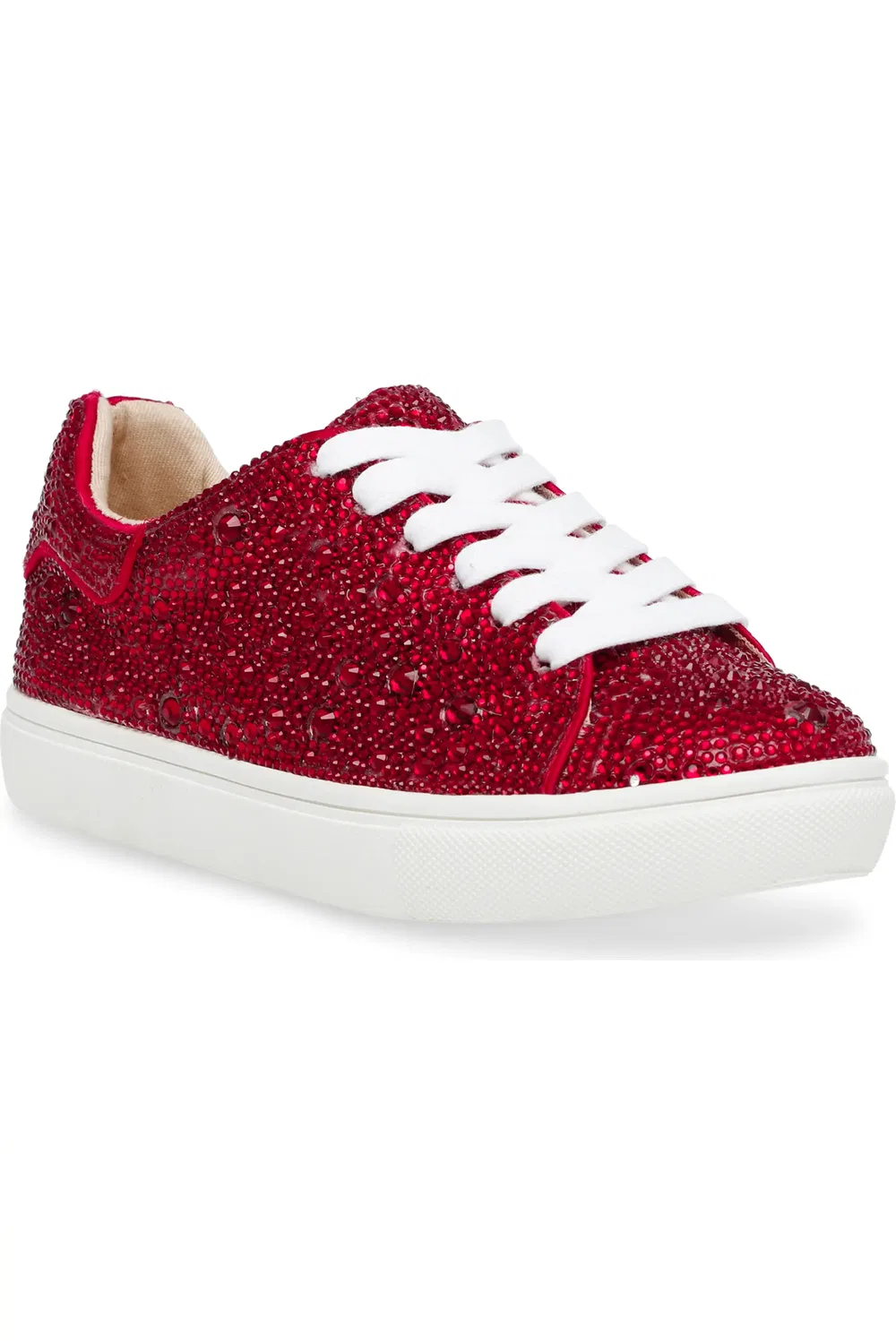 Кроссовки детские с кристаллами Sidny Betsey Johnson, красный