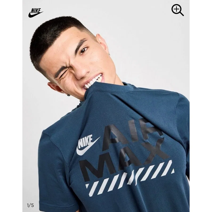 Футболка с принтом Air Max Ss Tee Nike, Синий — фото 3