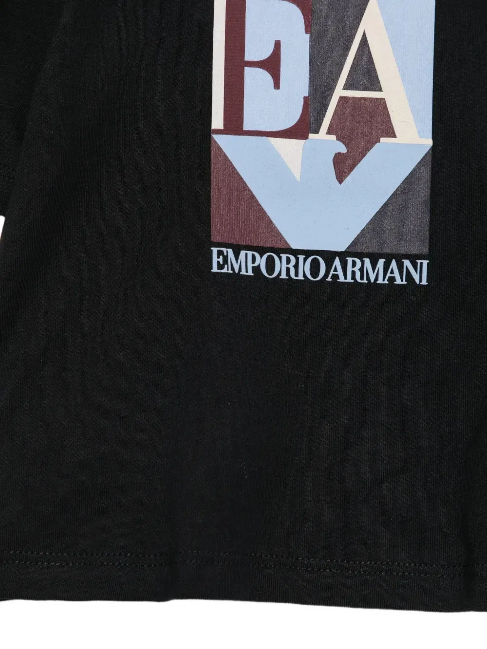 Футболки с логотипом набор из трех штук Emporio Armani Kids, черный — фото 2