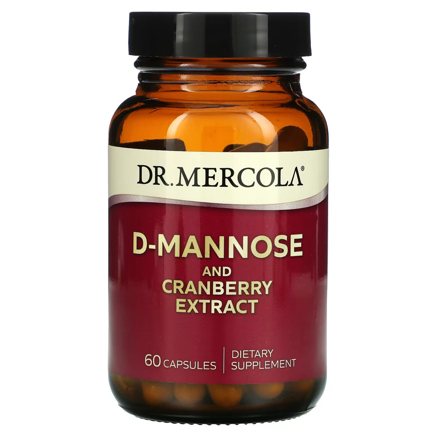 

Dr. Mercola, D-манноза и экстракт клюквы, 60 капсул
