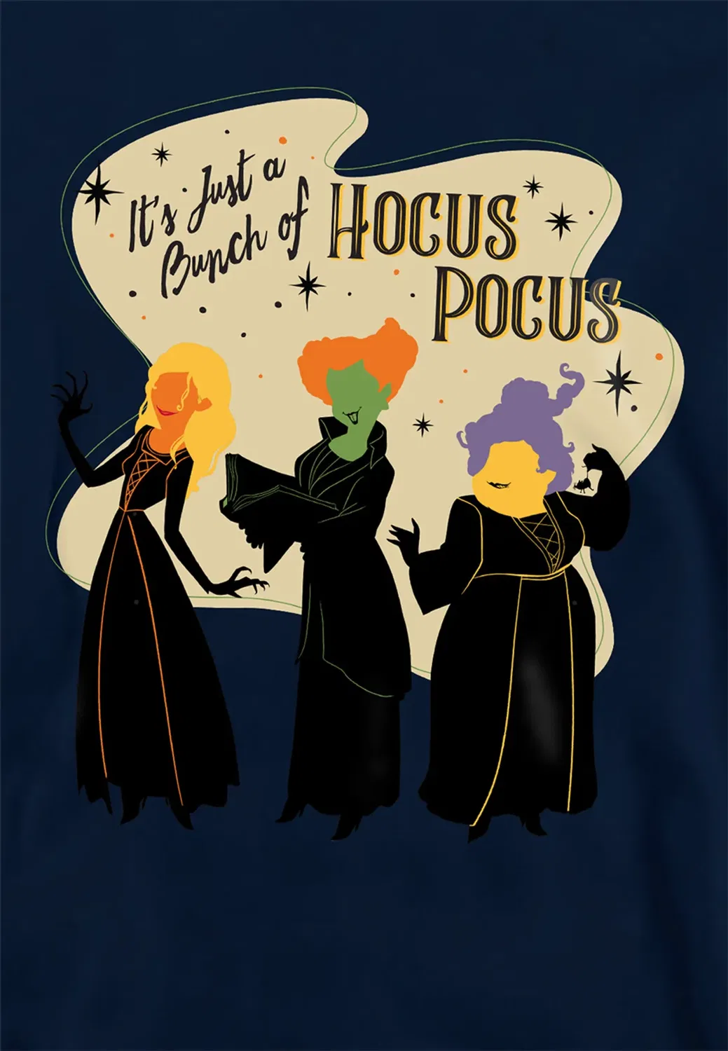 Детский худи Hocus Pocus Sanderson Sisters Disney, Navy — фото 2