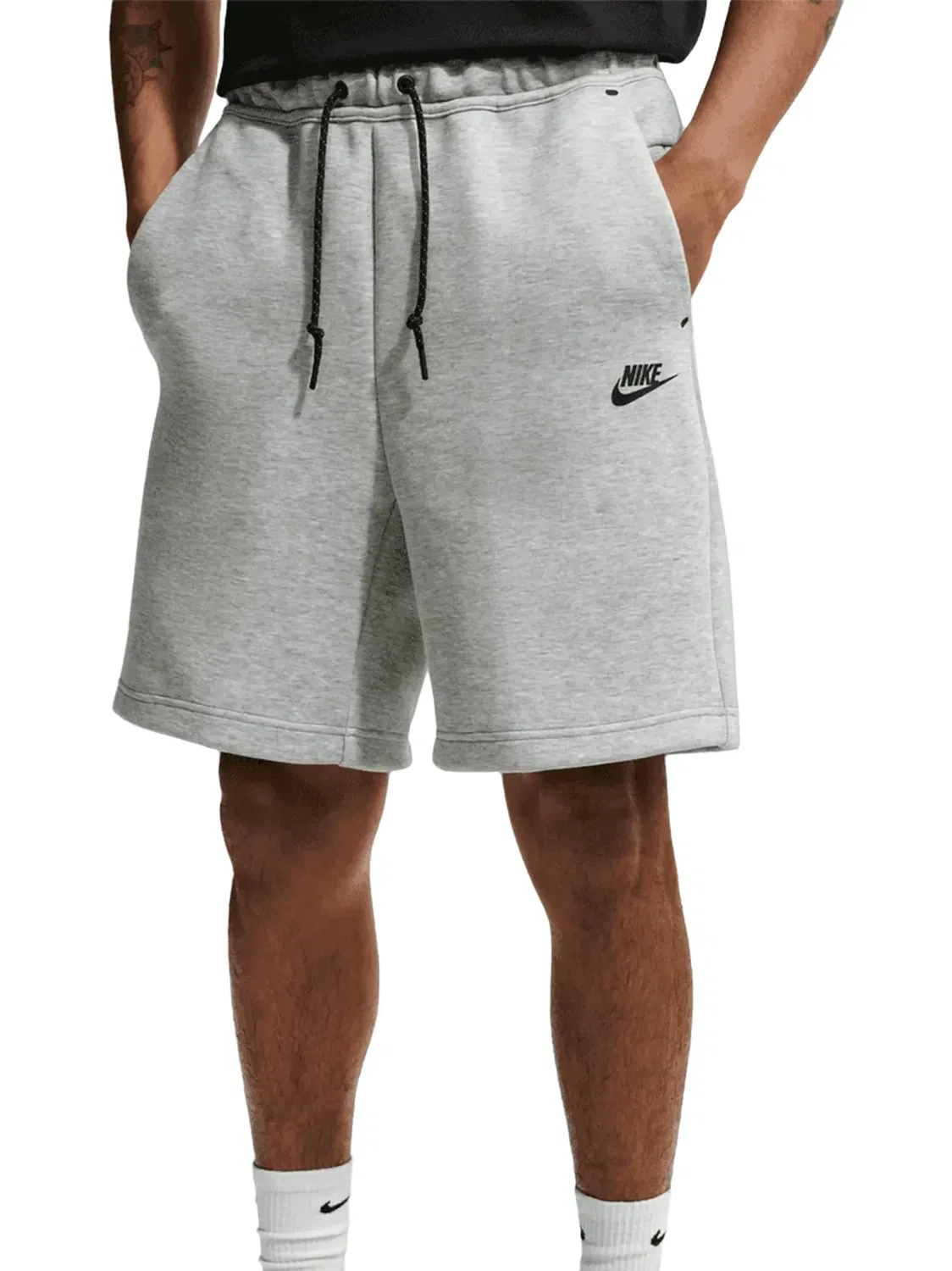 Шорты Tech Fleece с логотипом Nike, серый — фото 2