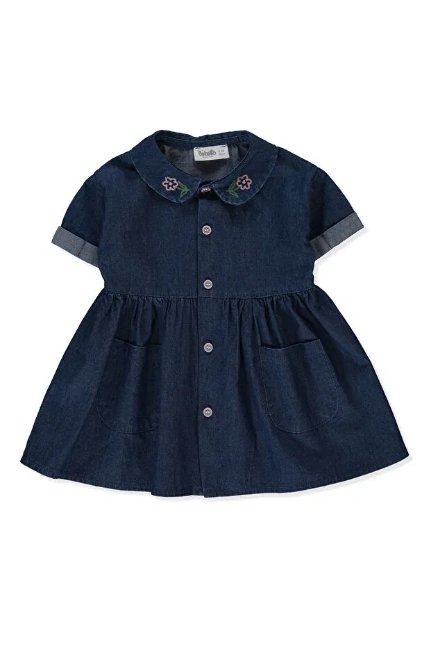 Детское платье для девочек с длинным рукавом Tencel dress Bebetto, Navy Blue