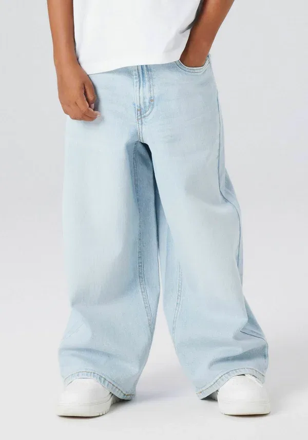 Брюки джинсовые Skater Relaxed Fit Name It, Light Blue Denim, светло-голубой — фото 2