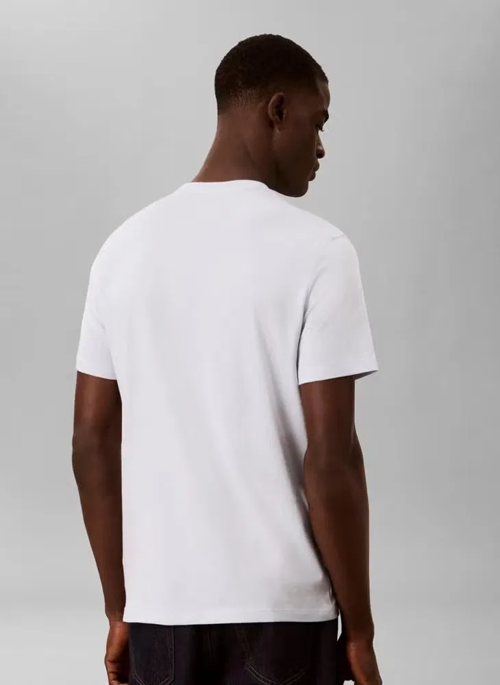 Футболка с принтом Graphic logo Calvin Klein, голубой — фото 2