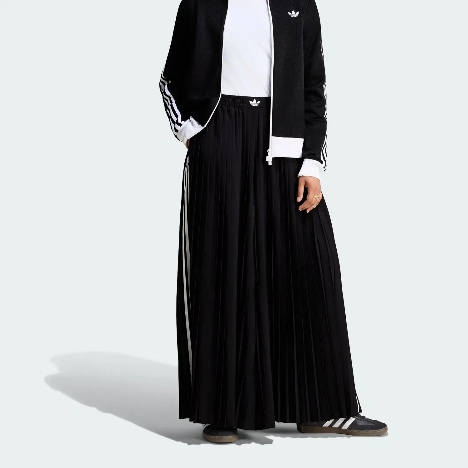 Женские трикотажные спортивные брюки с длинным рукавом Adidas Originals, Black — фото 3