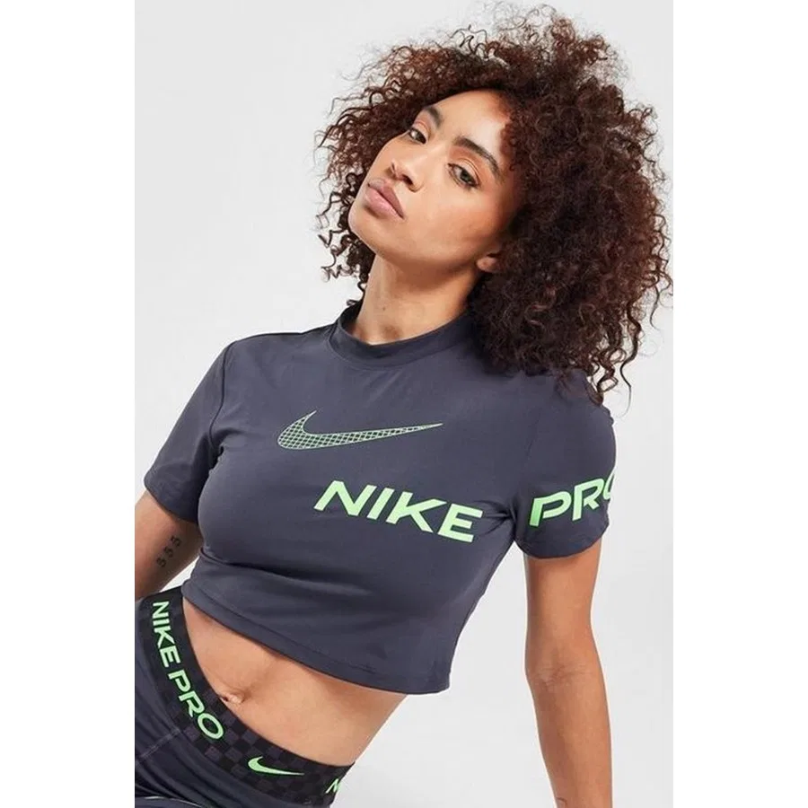 Спортивный топ с принтом Nike Pro Dri-Fit, Антрацитовый