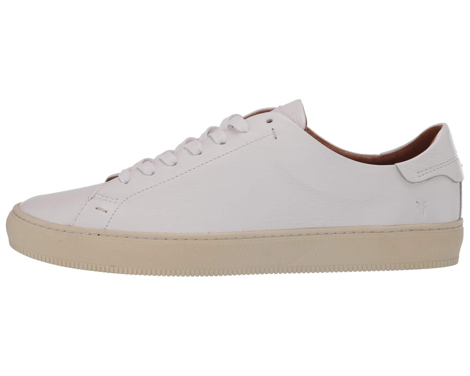 Кроссовки Astor Low Lace Frye, белая поваленная корова — фото 2