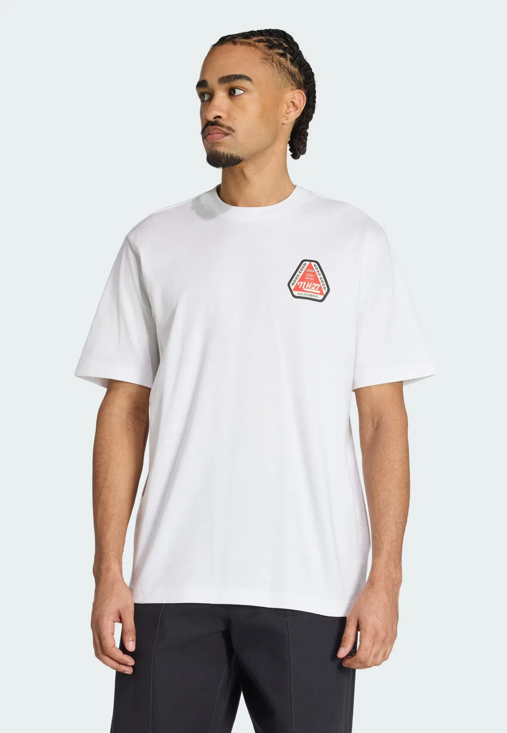 Футболка Adidas Performance Shirt Audi Revolut F1 Team Nico Hülkenberg белого цвета — фото 2