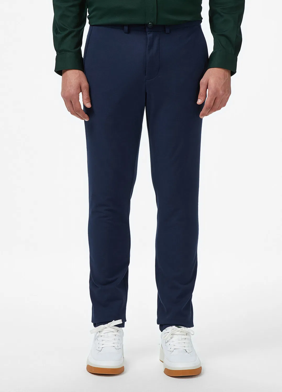 Брюки Lacoste slim fit, темно-синий — фото 3