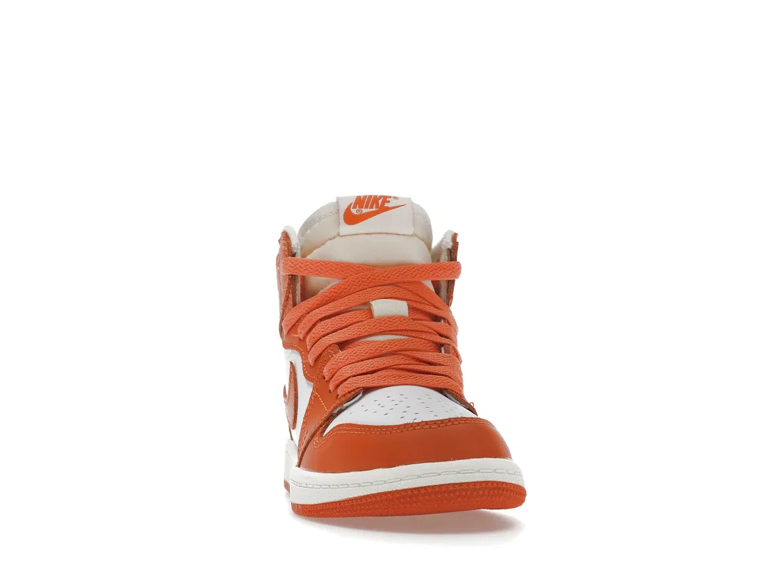 Детские кроссовки Lifestyle с высоким берцем Jordan 1 Retro High OG Jordan, White/Starfish-Cacao Wow-Sail — фото 2