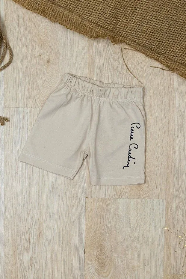 Детские шорты для мальчиков хлопковые с принтом Pierre Cardin, Beige