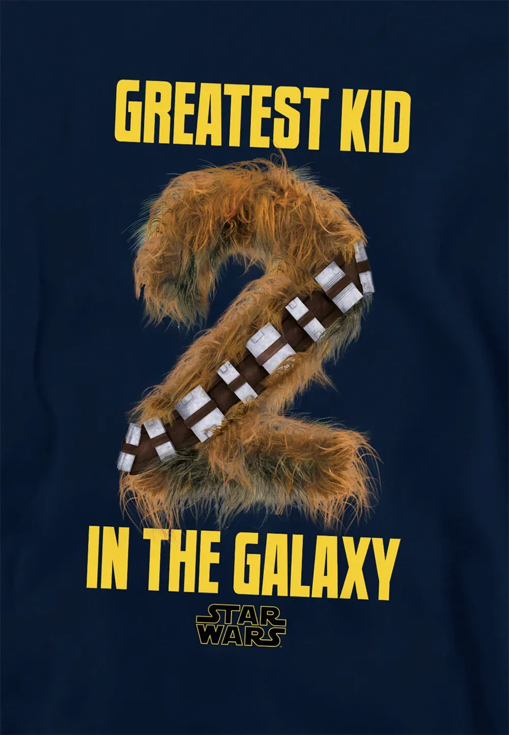 Детская худи с принтом Chewbacca Disney, темно-синий — фото 2