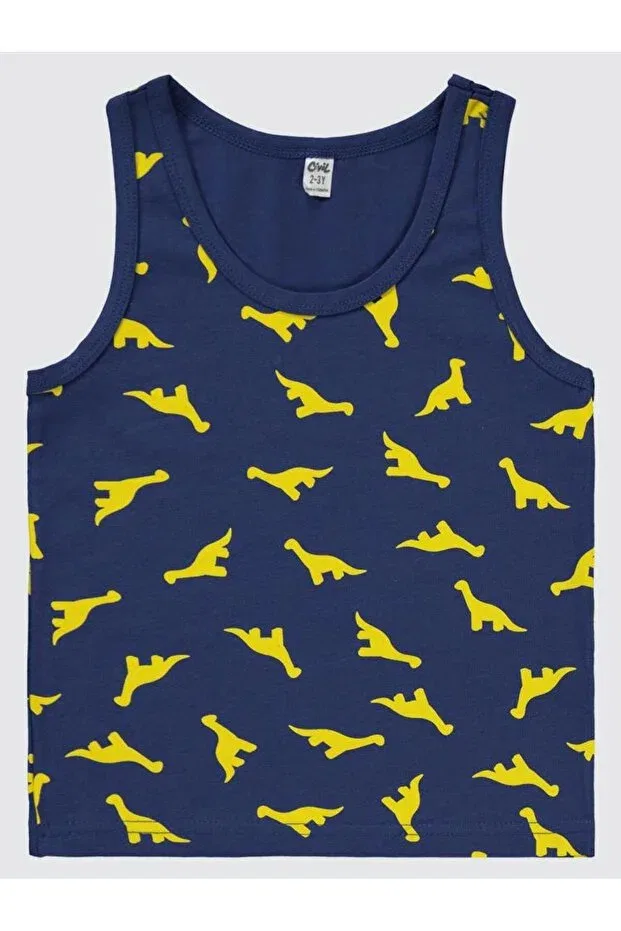 Детский комплект нижнего белья для мальчиков без рукавов Dinosaur underwear set Civil Boys, Hardal — фото 2