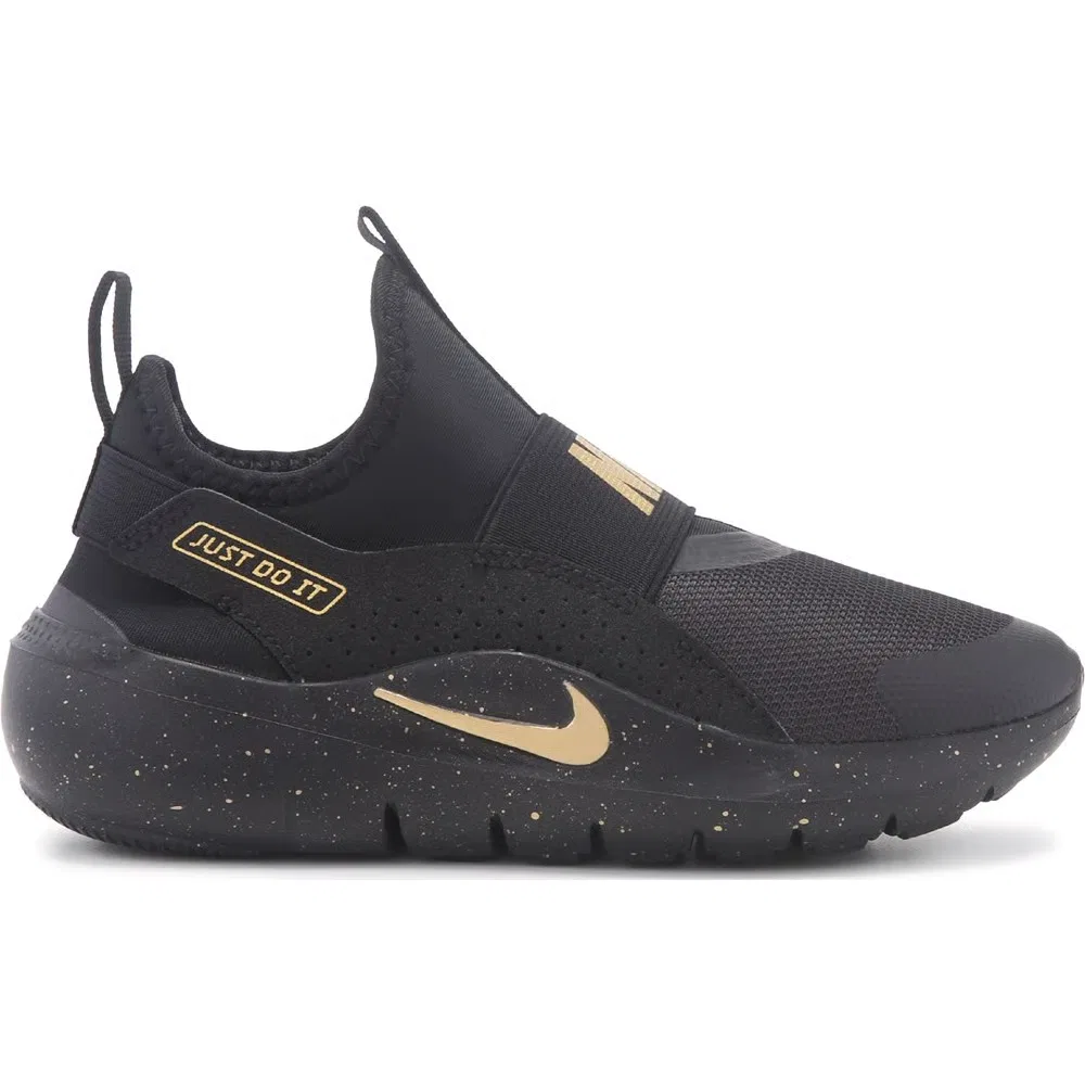 Детские кроссовки Flex Runner 4 без шнурков для малышей Nike, Black/Gold — фото 2