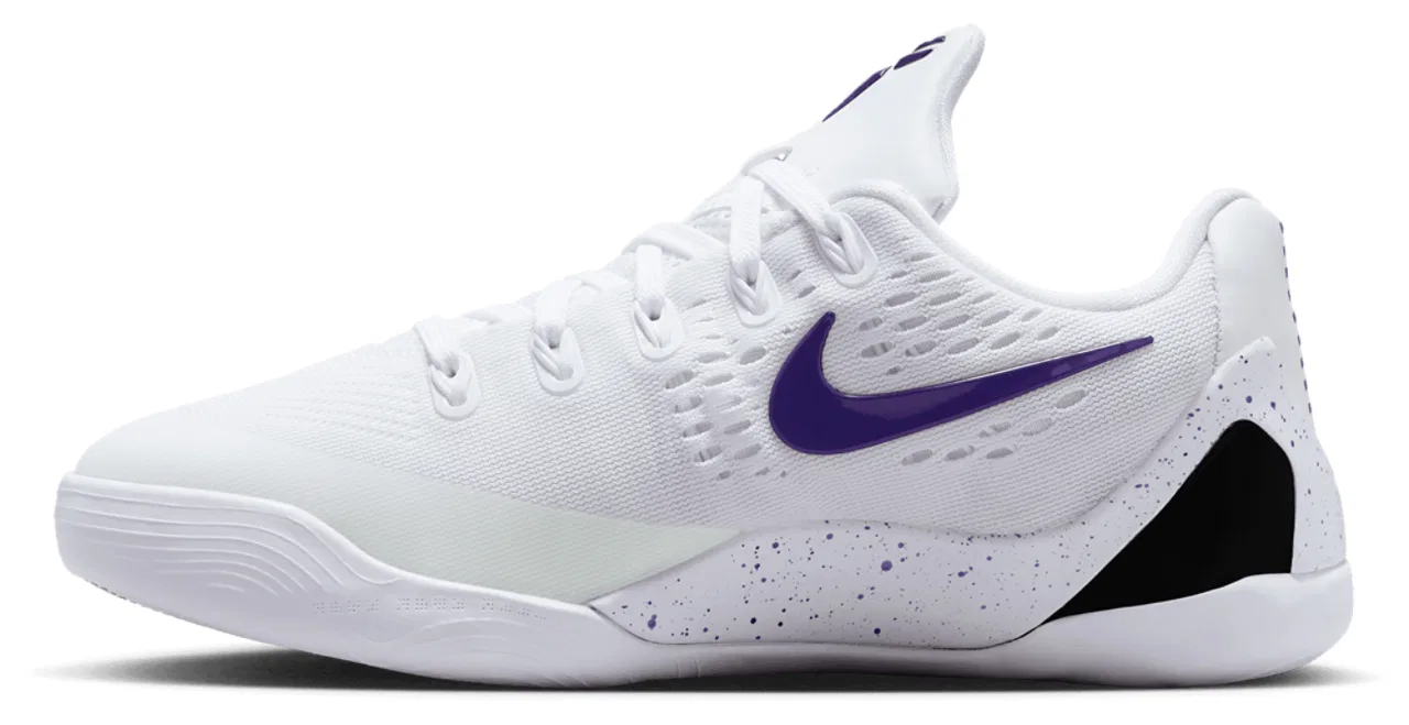 Детские баскетбольные кроссовки для мальчиков Nike Kobe IX EM, White Court Purple — фото 2