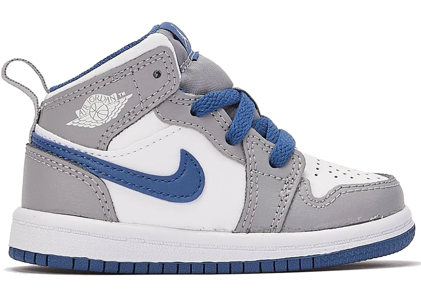 Детские кроссовки Lifestyle Jordan 1 Mid Jordan, Cement Grey/White/True Blue