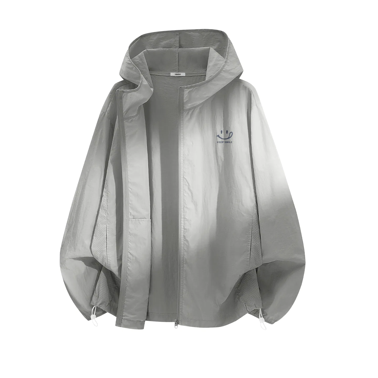 Детская защитная одежда от солнца Concrete Gray Keep Smiling Chest Logo MINISO, Concrete Gray