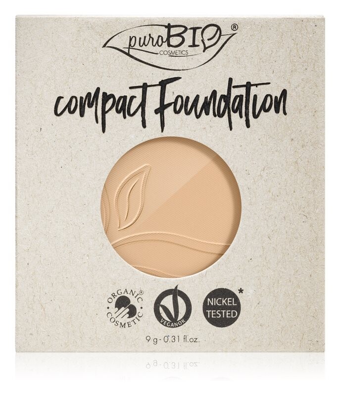 

Компактная пудра - наполнитель SPF 10 puroBIO Cosmetics Compact Foundation, оттенок 01 9 г