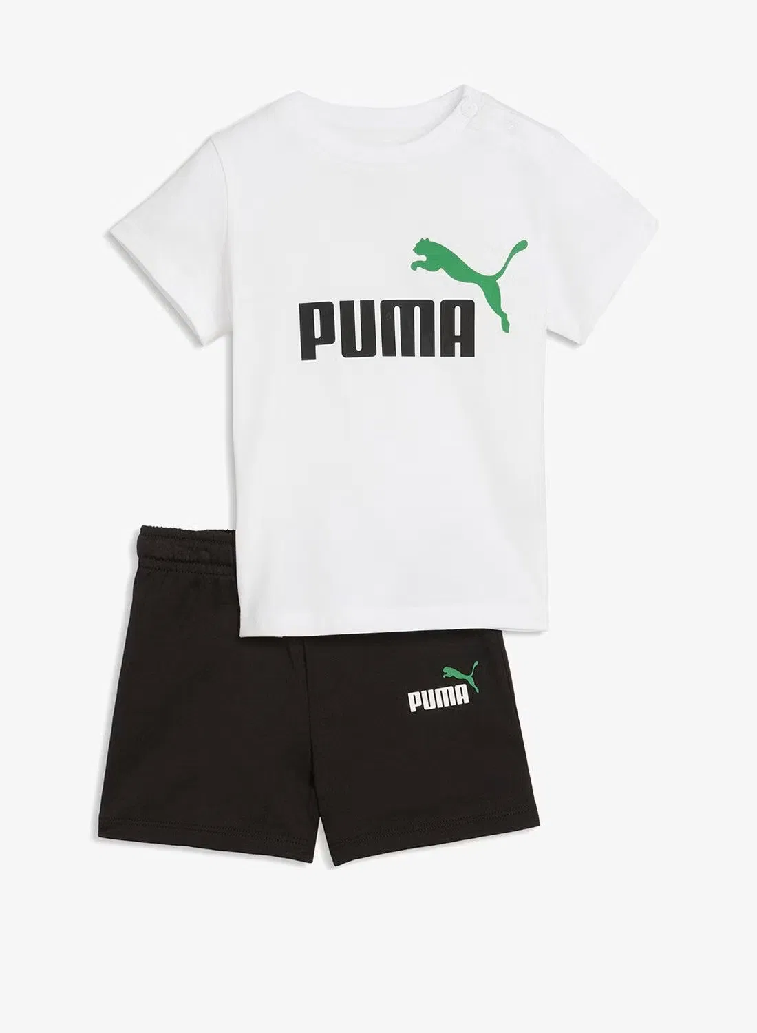 Комплект детский с принтом Minicats Essential Puma, черный