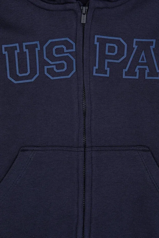 Детский кардиган для мальчиков с длинным рукавом U.S. Polo Assn., Light Navy Blue — фото 3