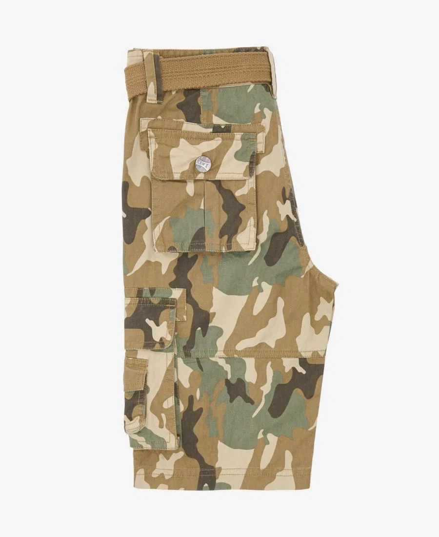 Шорты карго с ремнем Boy's Belted Twill Cargo Shorts Raw X, Desert Camo — фото 3